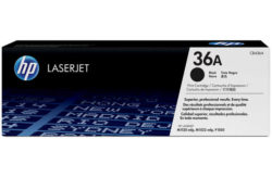 HP 36A Black Original LaserJet Toner Cartridge (CB436A)